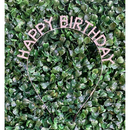 Women's Happy Birthday Rhinestone Headband