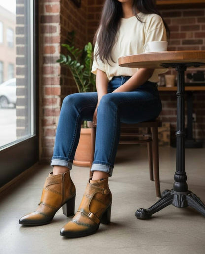 Women's Art Diver Two Tone Ankle Boot