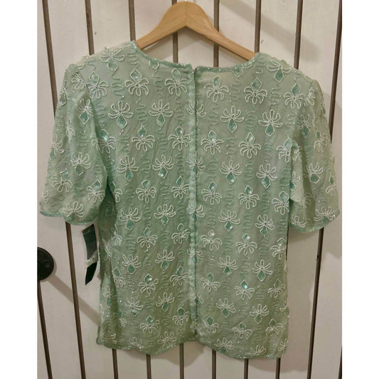 Chaudry - Women's Silk Beaded Blouse - Rack Hunt -