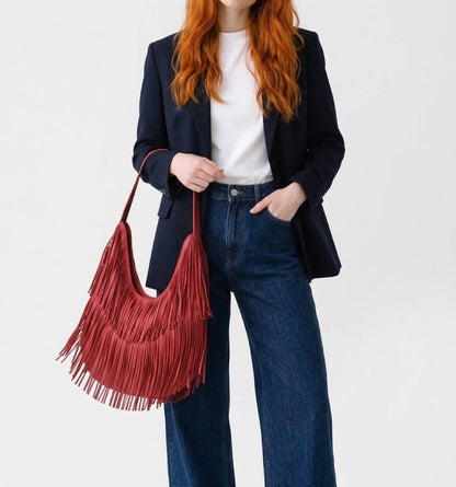 Fringe Hobo Tote