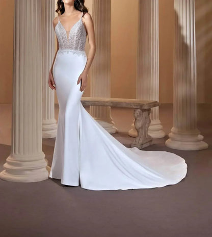 Demetrios - Beaded Straps Embellished Dress - Rack Hunt