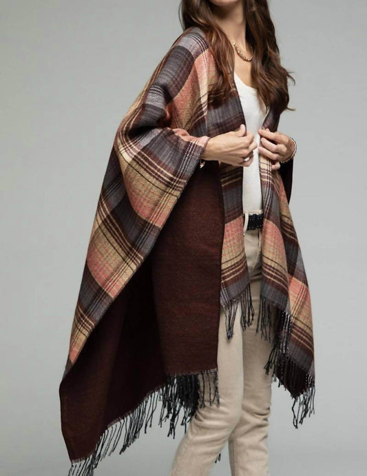 Ruggie - Tassel Checked Poncho - Rack Hunt -