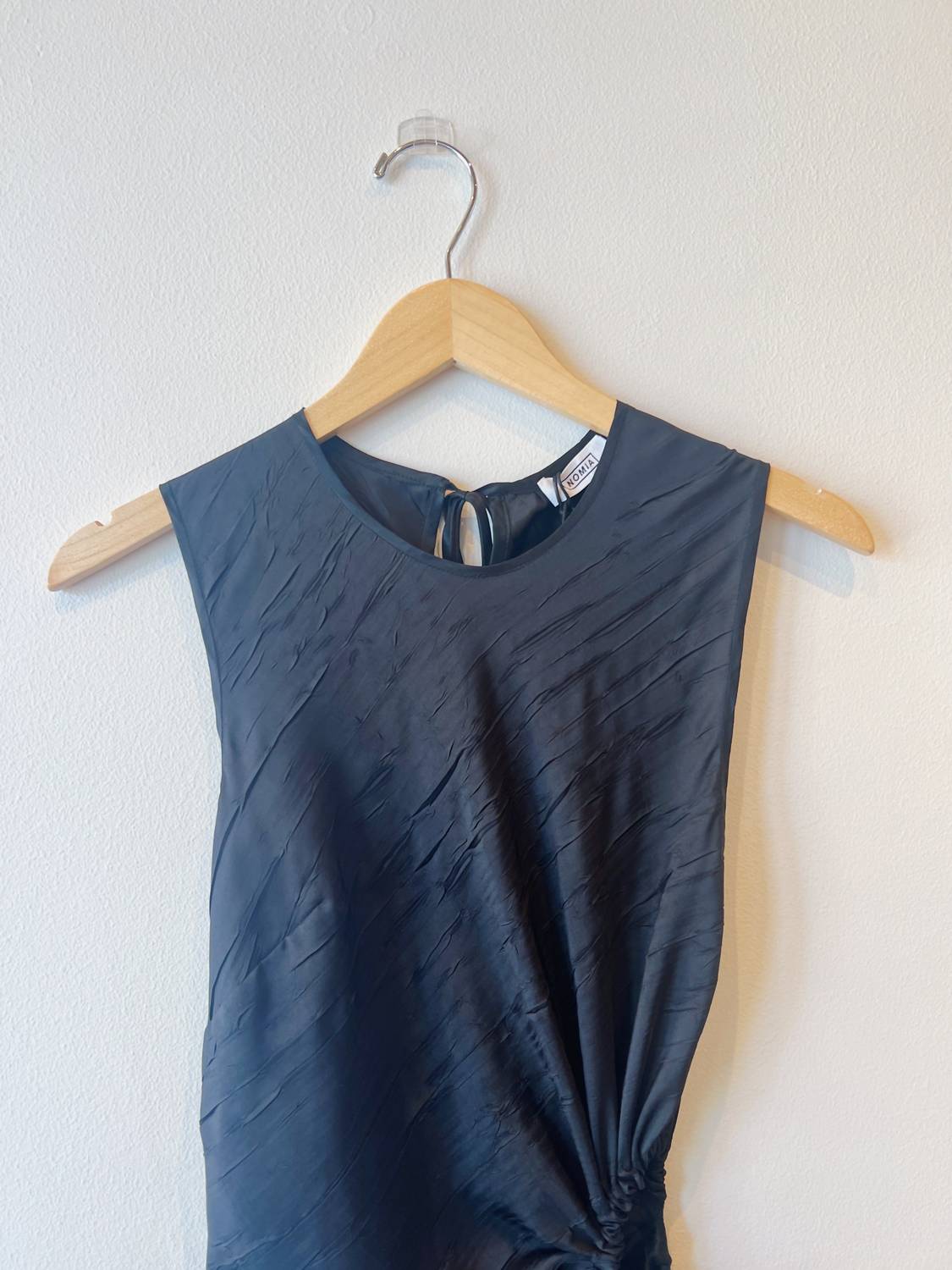 GATHERED CUTOUT MAXI DRESS