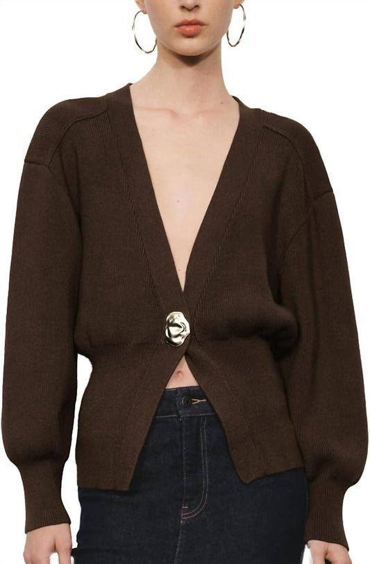 V-neck Knitted Cardigan