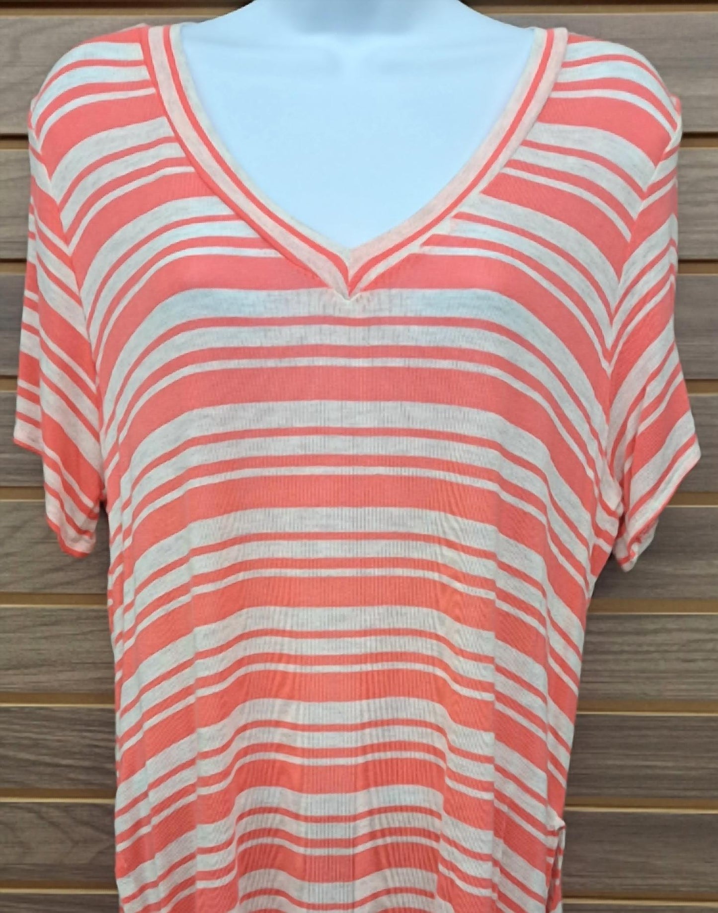 Women's Coral Stripes Long Tee