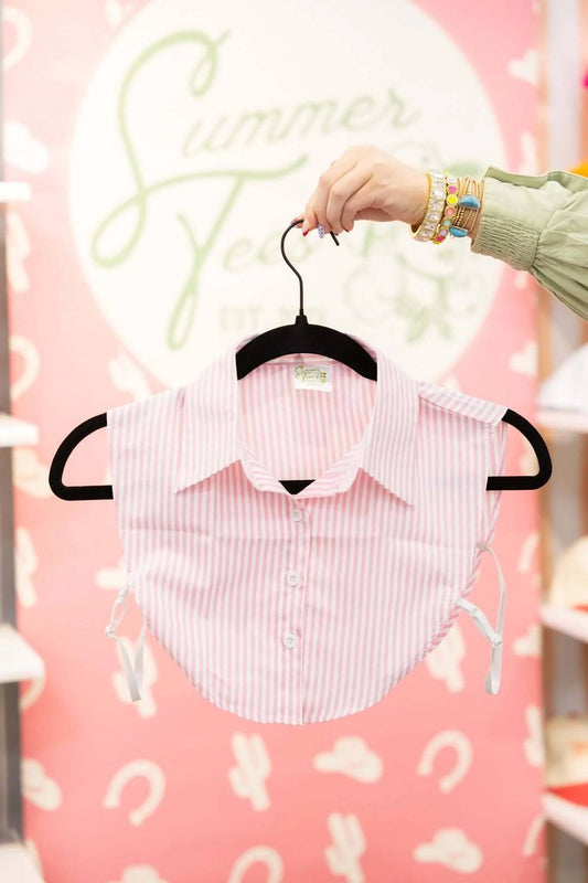 Summer Tees Women's The Modern Collar Dickie in Striped