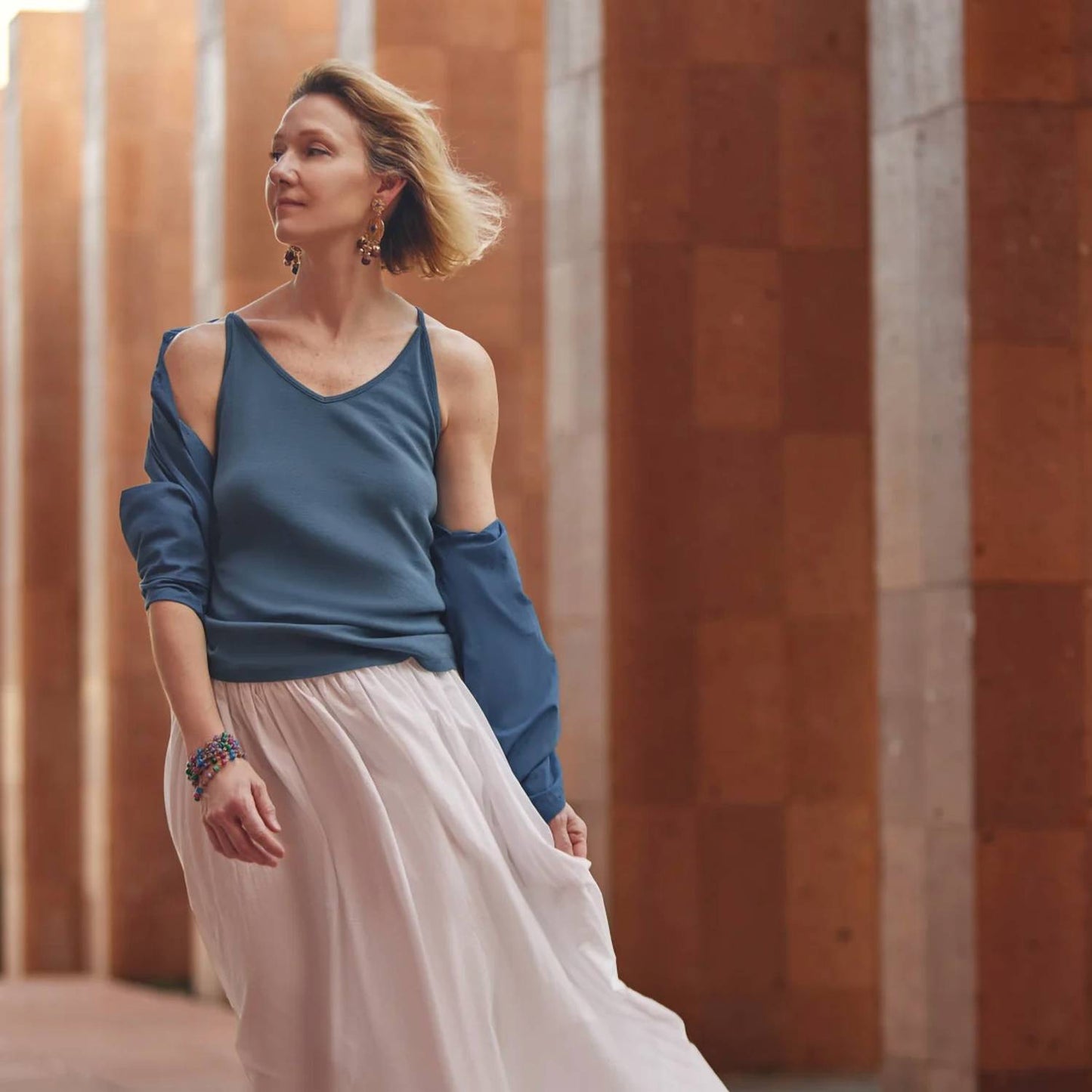Shaped V-neck Camisole Top