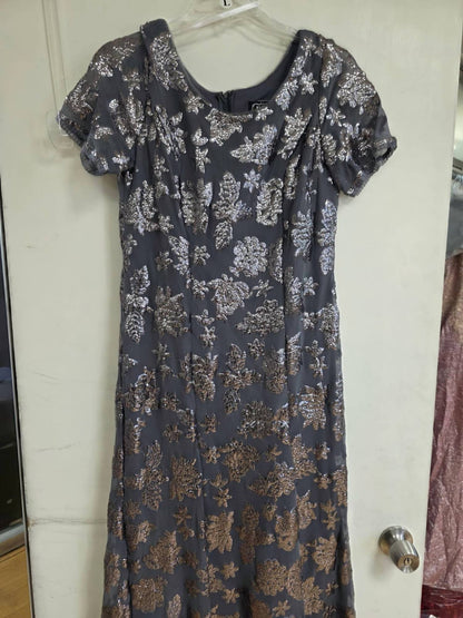 Sequin Mother Of The Bride Sheath Evening Gown