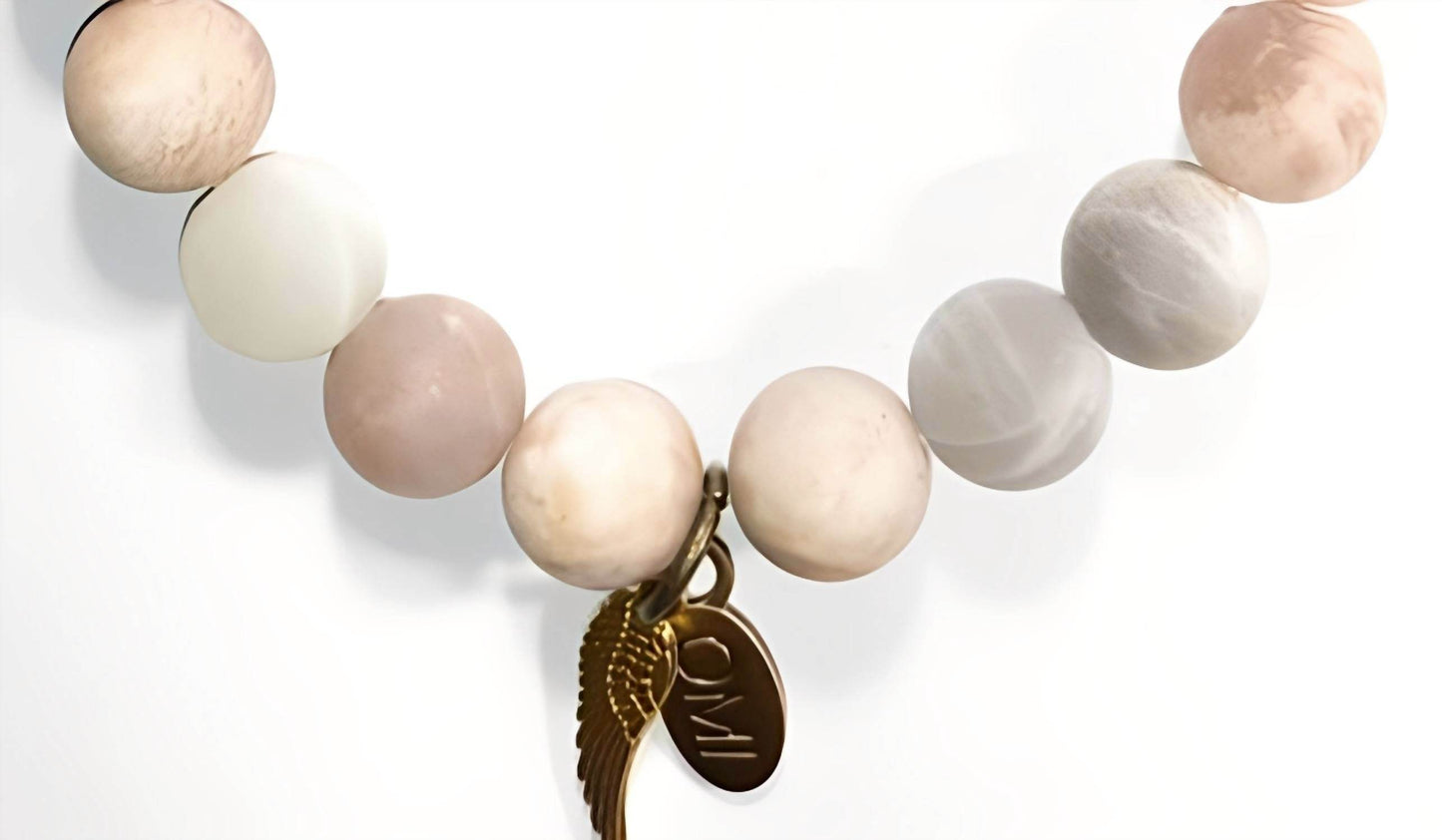 OMI - Women's Into The Sunset Sunstone Gold Spacers Bracelet - Rack Hunt -