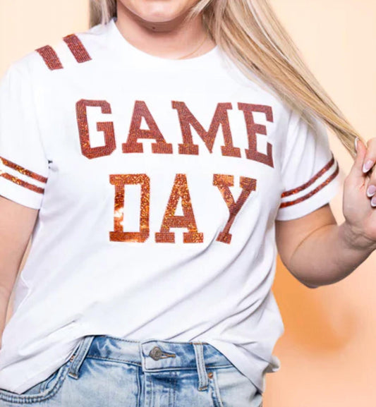 Sequin Design Gameday Shirt Top