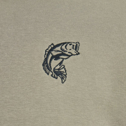 Men's Simple Fish Good Vibes Fleece Hood