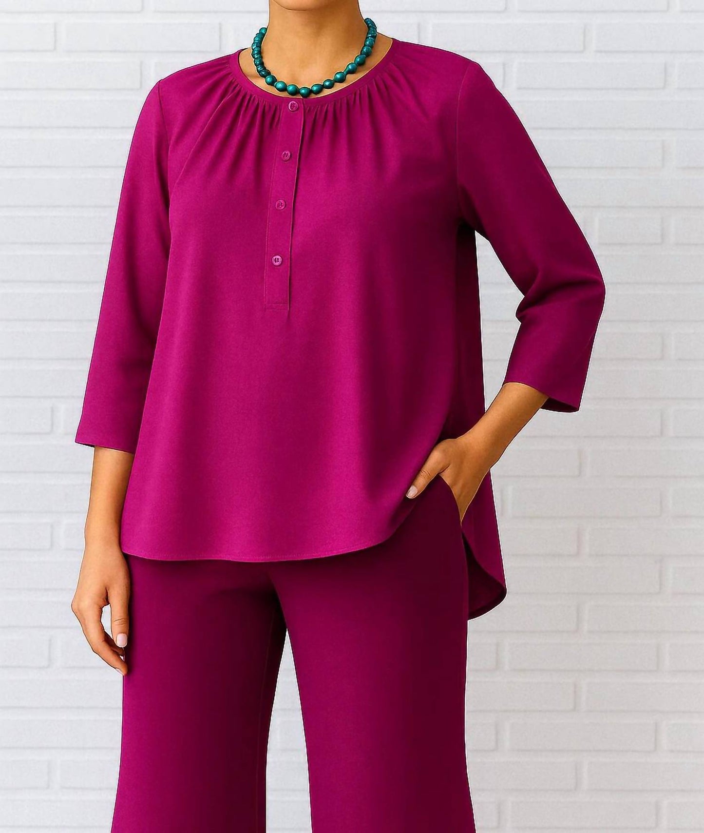 Button Up Knit Top