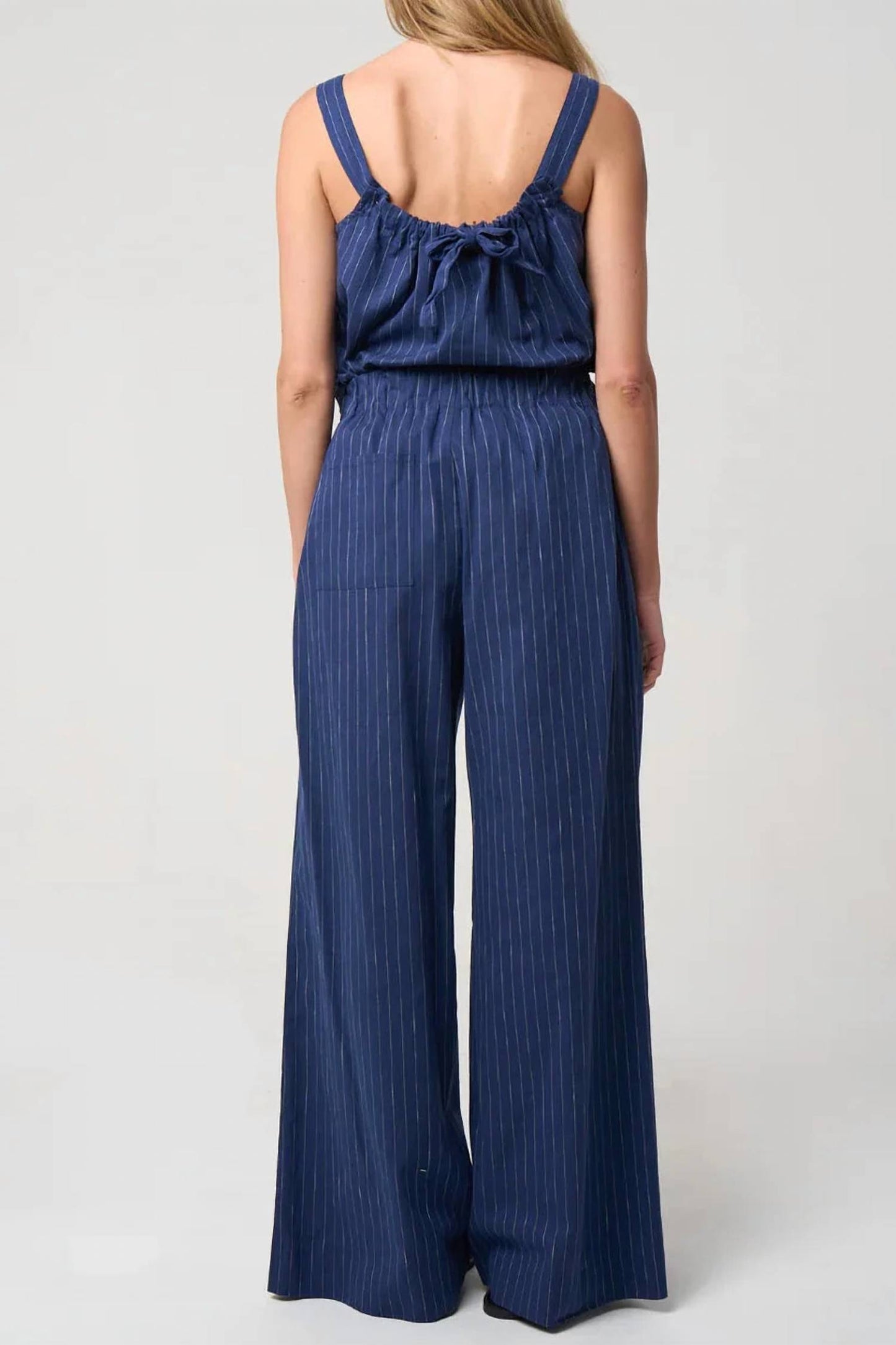 Abby Cotton Linen Striped Pant