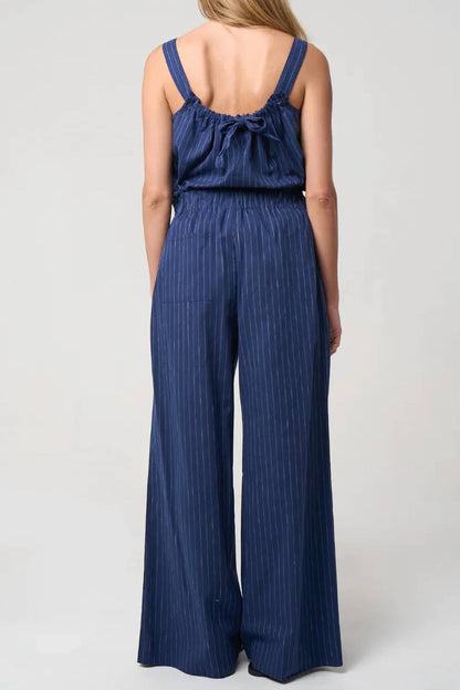 Abby Cotton Linen Striped Pant