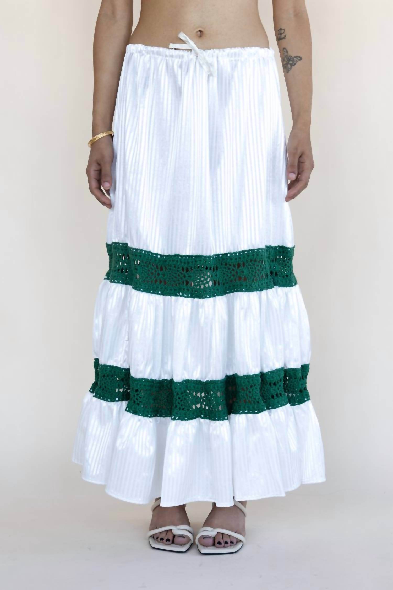 Tala Barbotin Khalidy - Ruffled Silk Skirt - Rack Hunt -