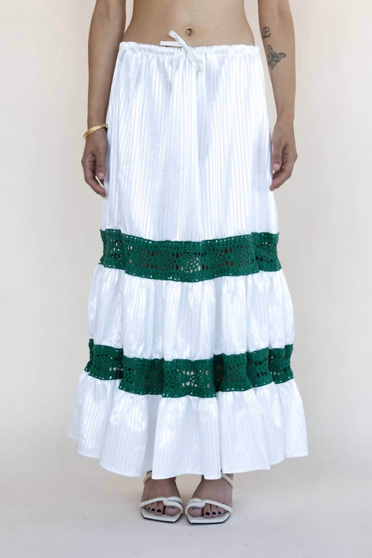 Tala Barbotin Khalidy - Ruffled Silk Skirt - Rack Hunt -