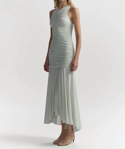 Ayla Ruched Knit Midi Dress