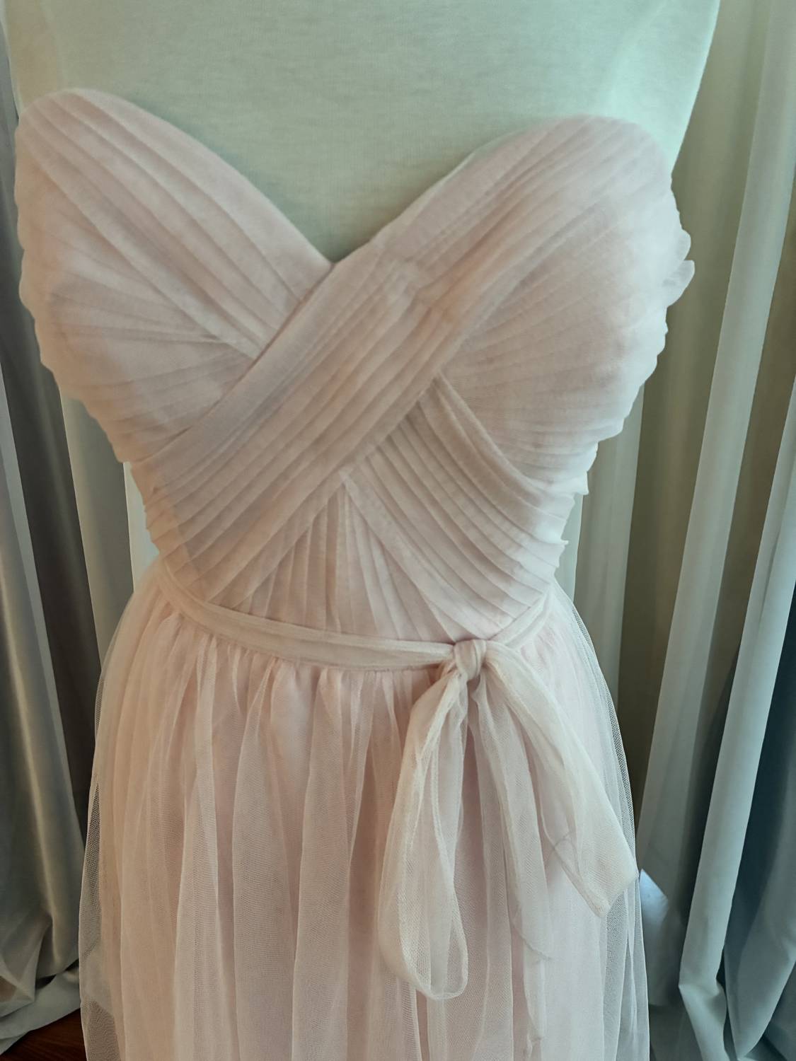 Women's Strapless Tulle Maxi Dress