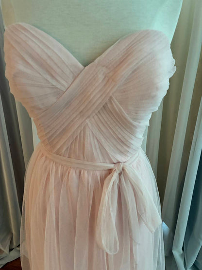 Women's Strapless Tulle Maxi Dress