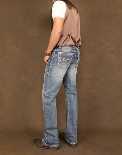 Embroidered Western Jeans