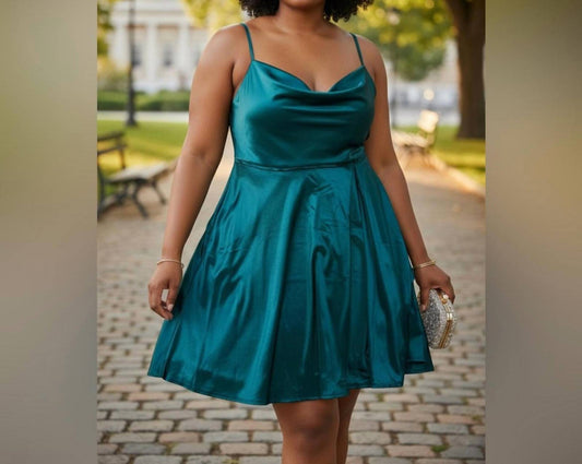 Satin Midi Dress