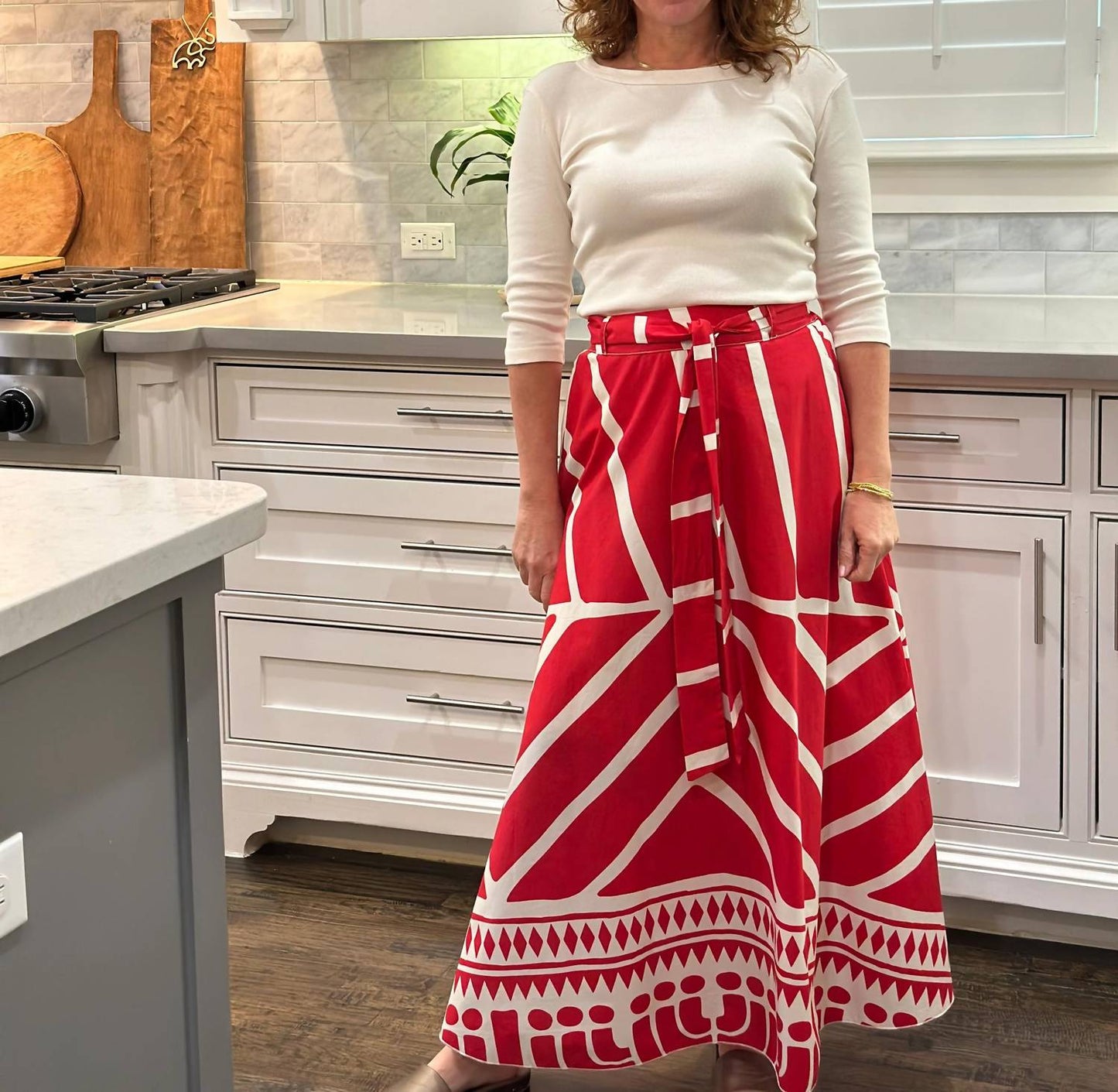 Women's Printed Cotton Skirt