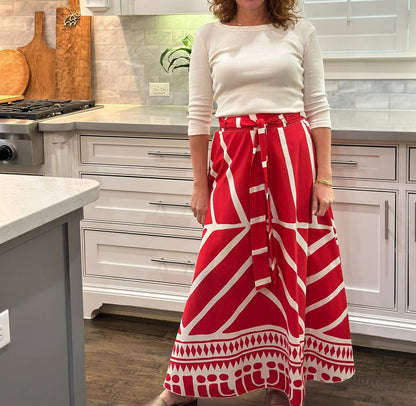 Women's Printed Cotton Skirt