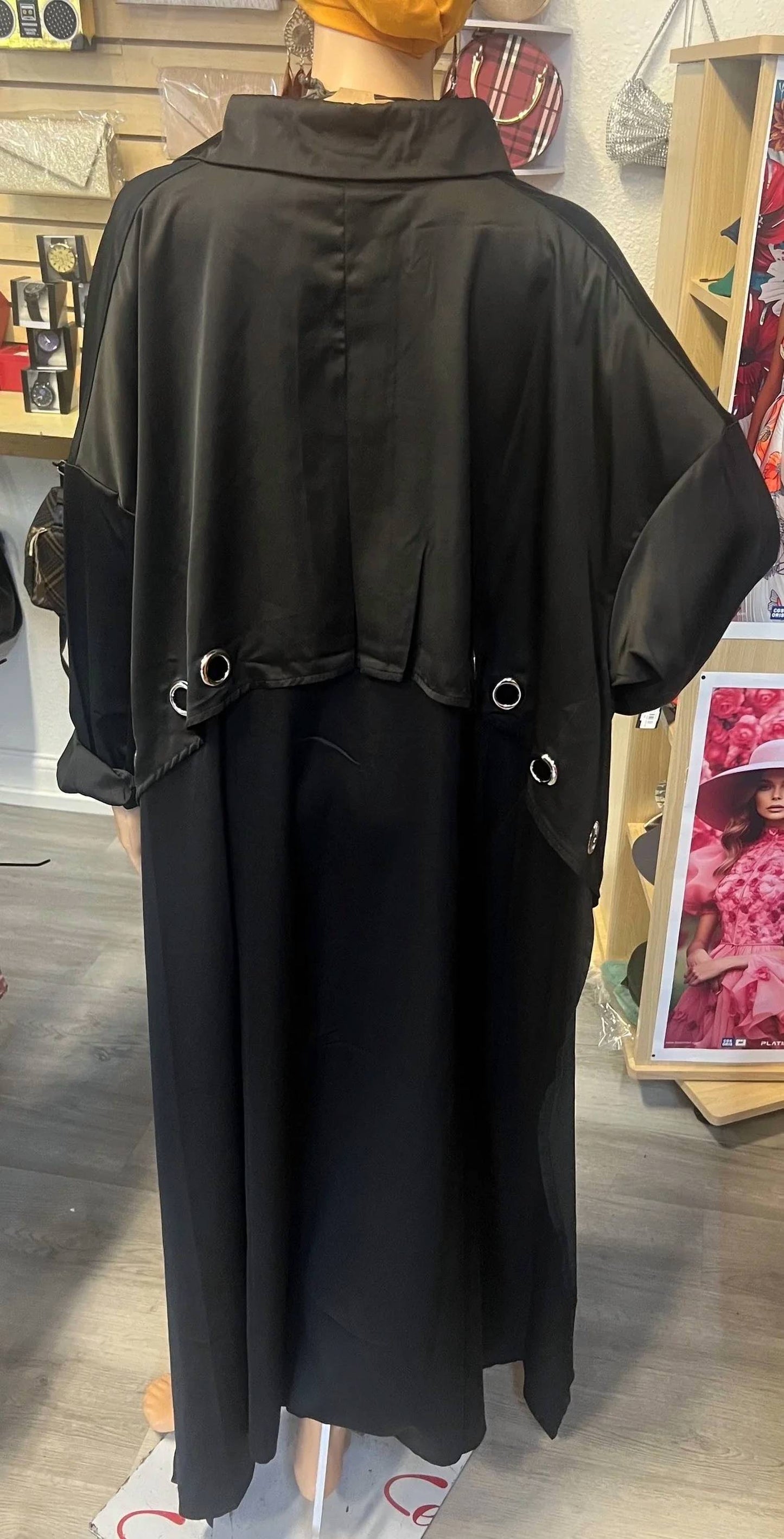 Women's Luxe Trench Duster Dress