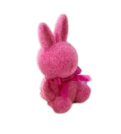 Flocked Sitting Bunny