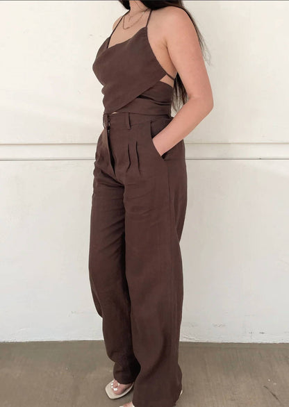 Pia Criss Cross Front Top