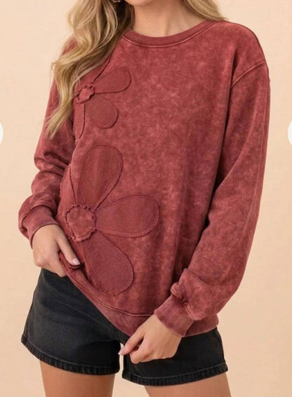 Soft Knit Pullover Sweatshirt