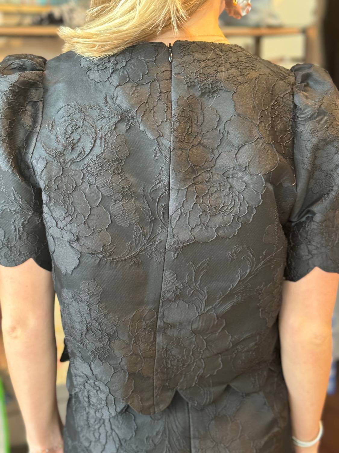 The Blue Collection - Women's Sophie Brocade Top - Rack Hunt -