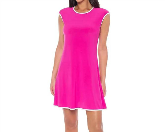Sleeveless Dress With Trim