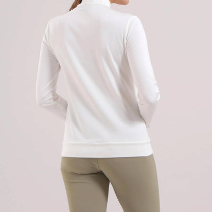 Trapezista Long Sleeve Zip Mock Top