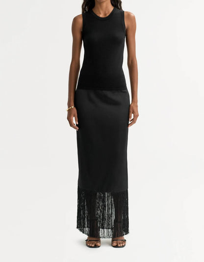 Full Length Fringe Skirt