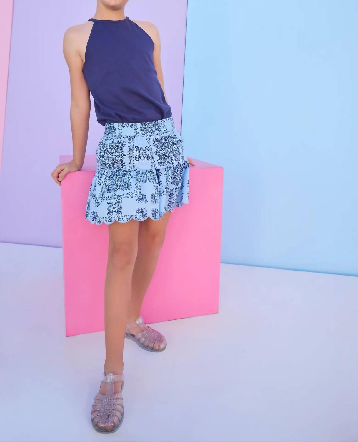 Kids' Two Tiered Skort