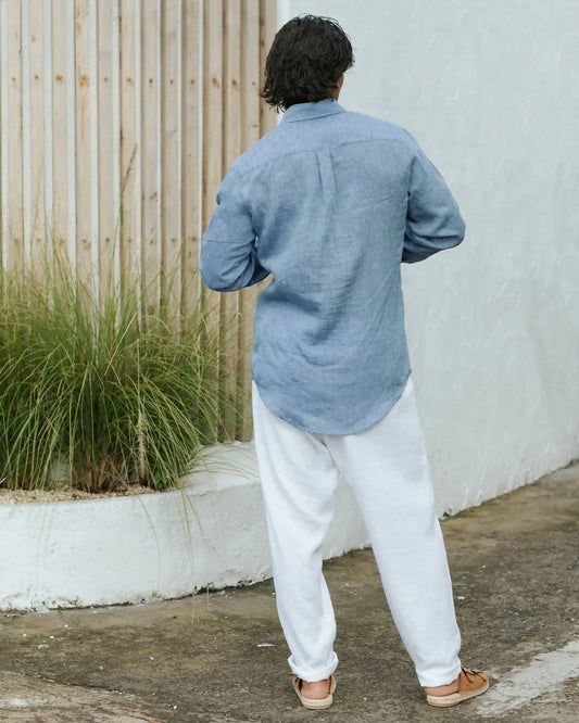 Magic Linen - Classic Linen Shirt - alternate view - Rack Hunt
