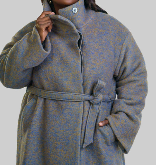 BITTE KAI RAND - Changeant Wool Mix Coat With Collar - Plus - Rack Hunt -