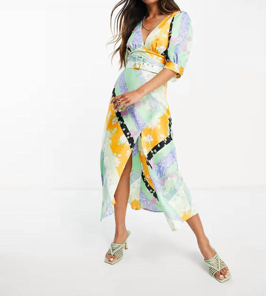 Belted Midi Tea Dress
