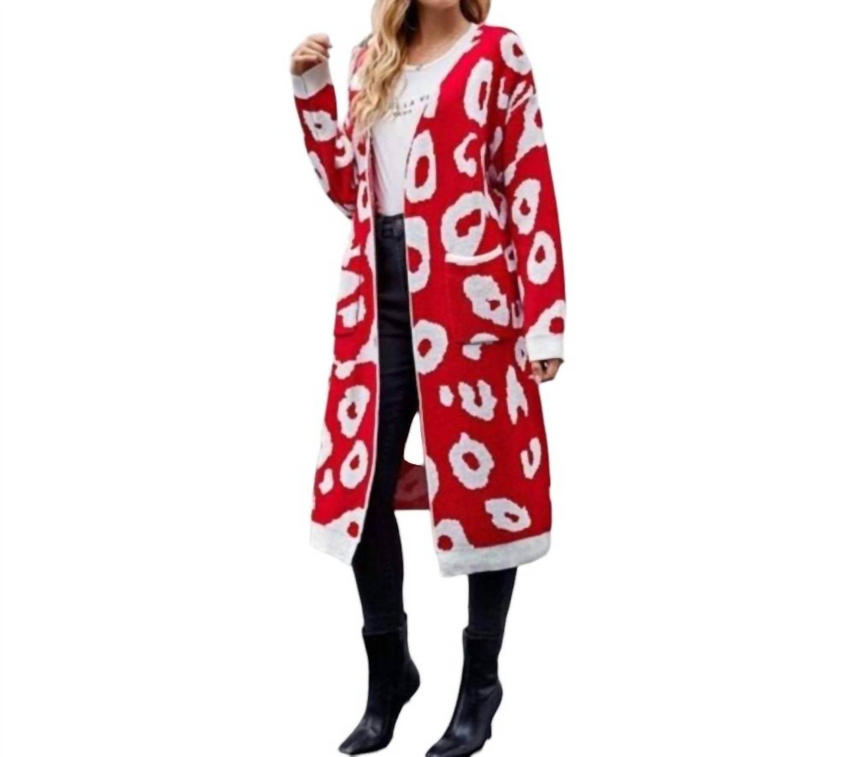 Kara and Kate - Open Front Leopard Print Cardigan - Rack Hunt -