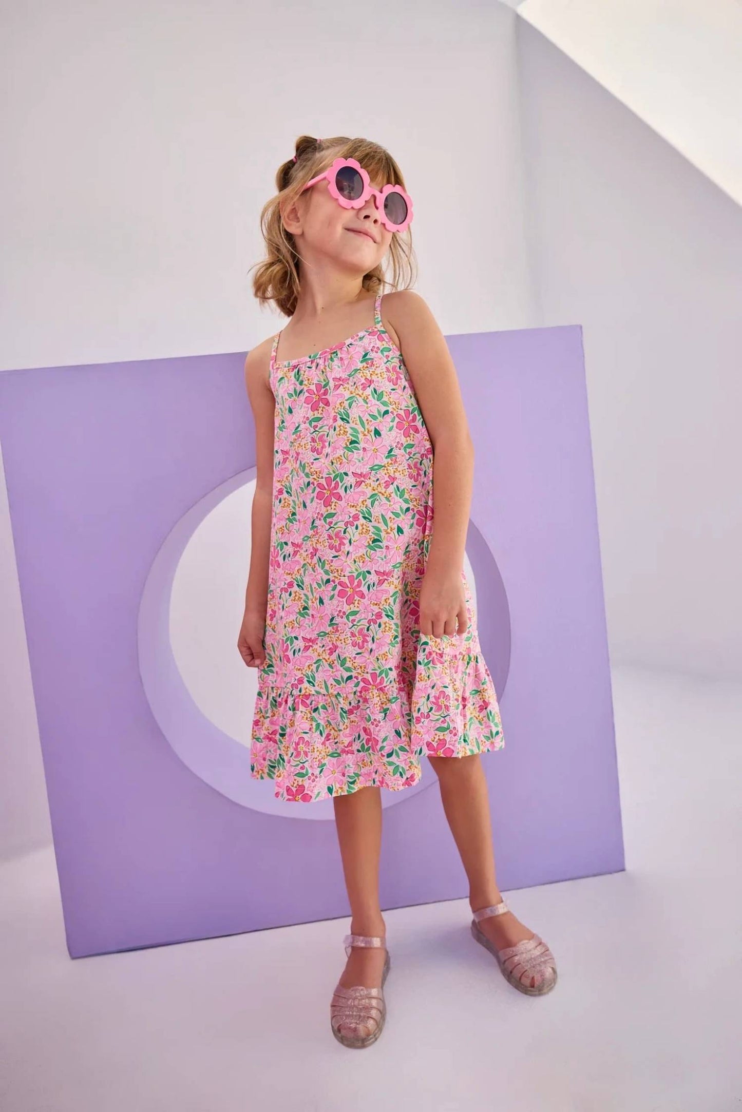 Strappy Floral Dress