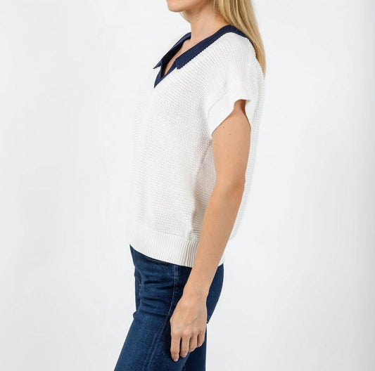Rippled V-neck Vest