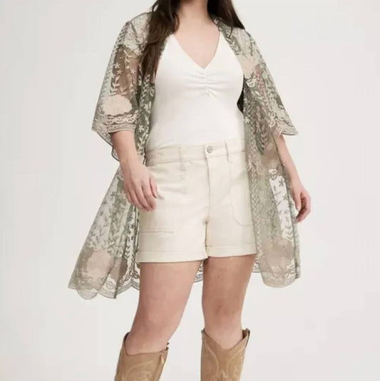 Women's Floral Lace Kimono