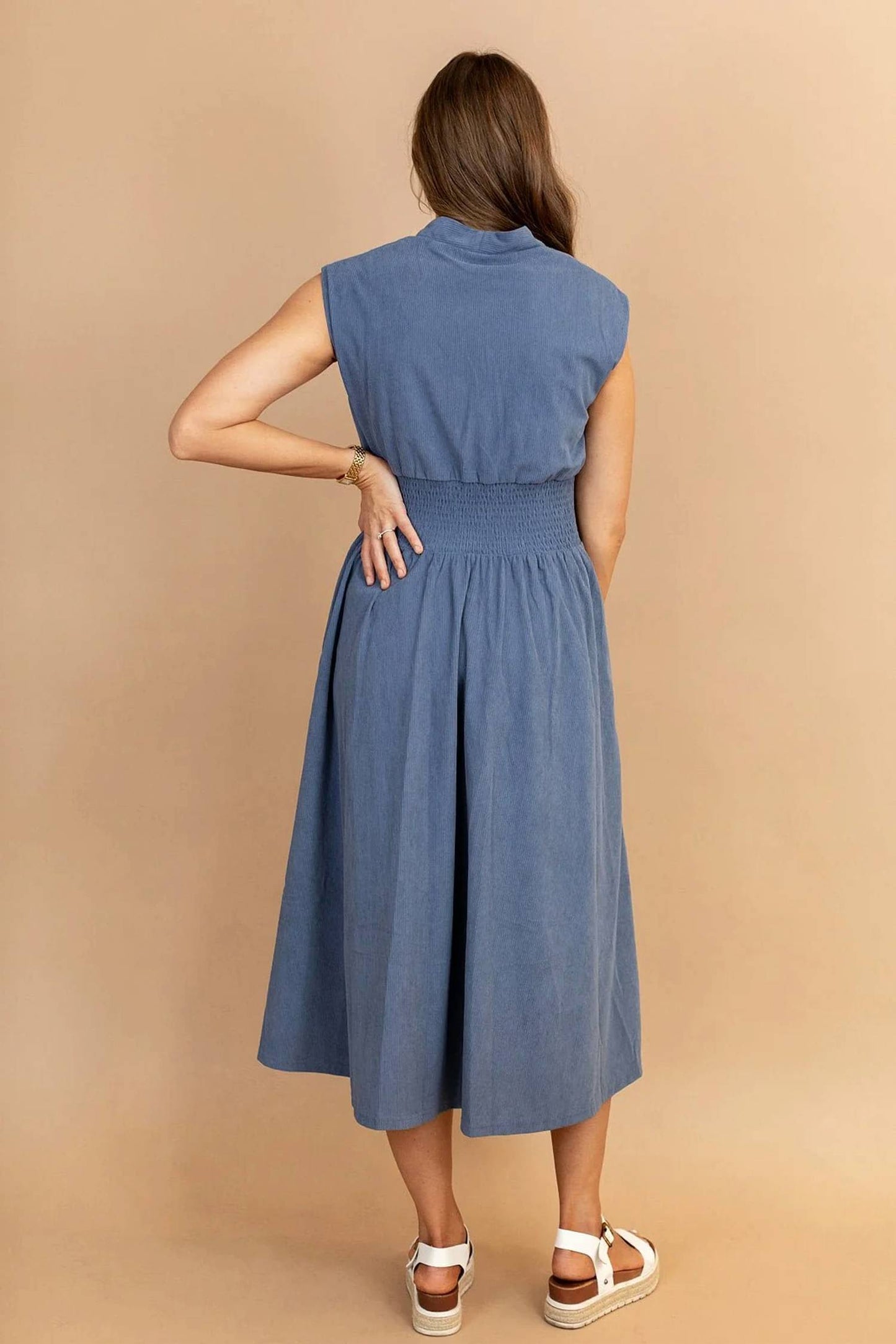 Dolly V-neck Midi Dress