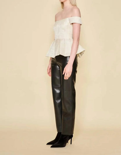 dRA Los Angeles - Leighton Jacquard Off The Shoulder Peplum Top - Rack Hunt