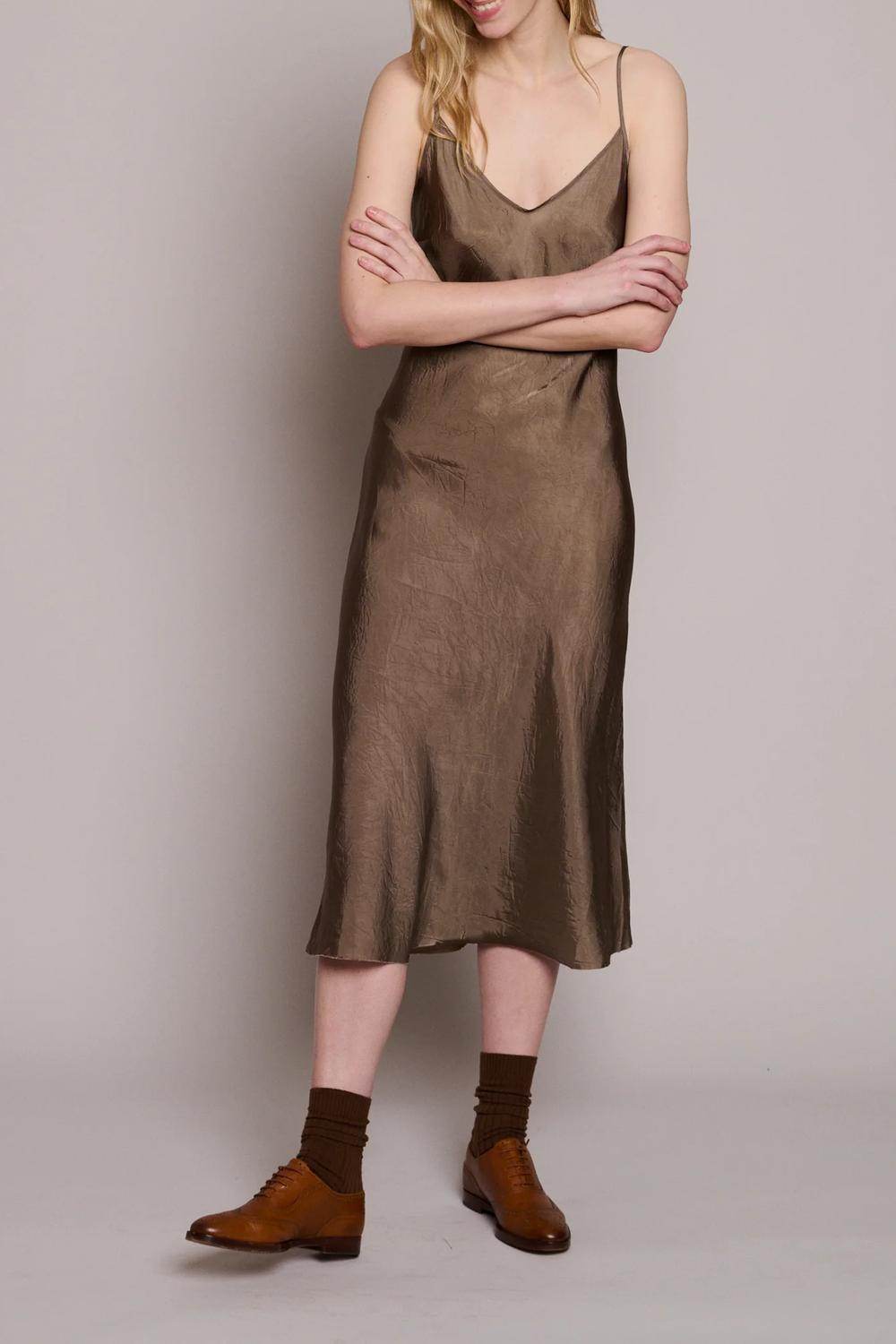 Organic By John Patrick - Bias Midi Slip Dress - Rack Hunt -