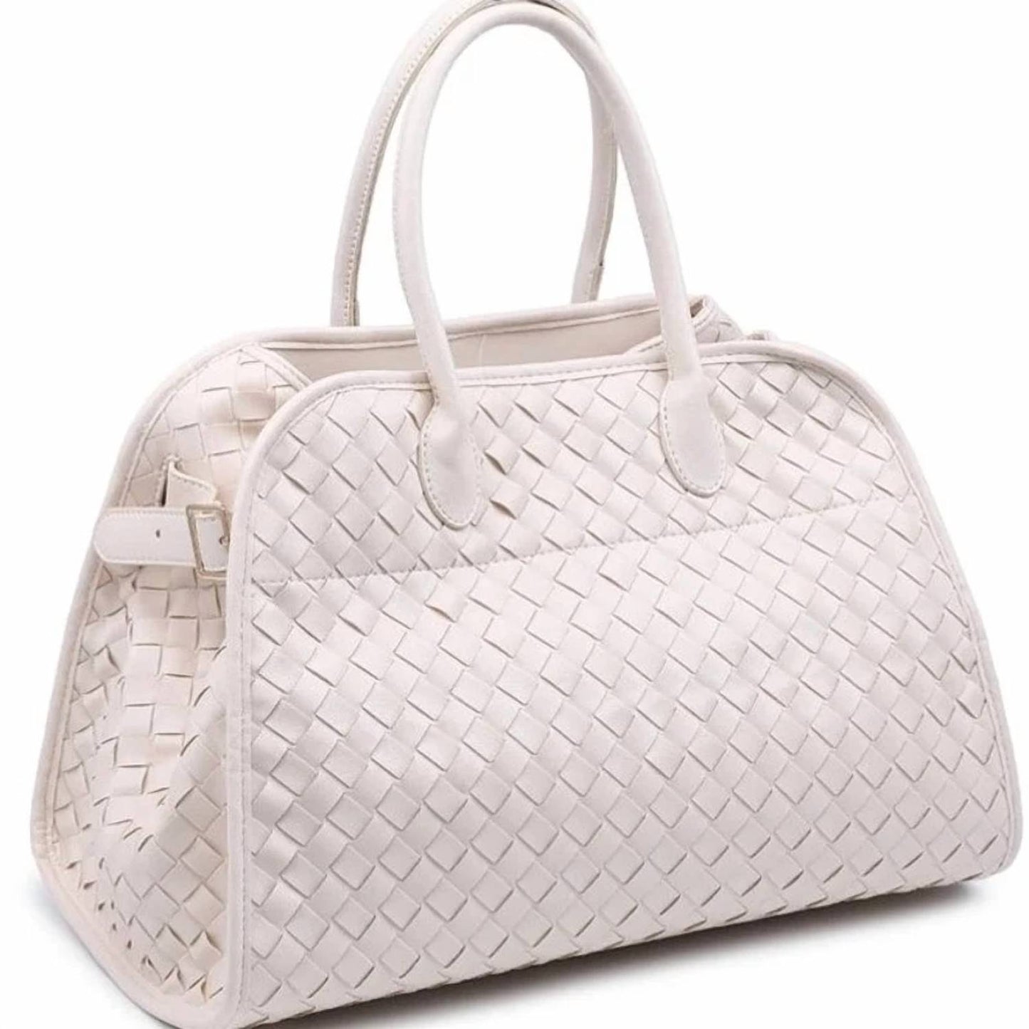 Women's Rhonda Woven Vegan Leather Tote Bag