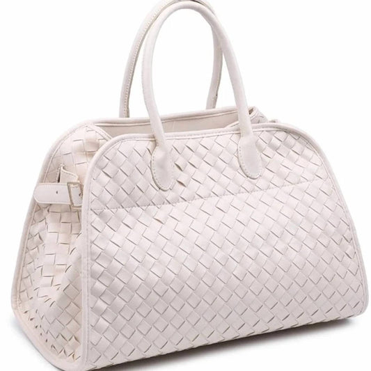 Women's Rhonda Woven Vegan Leather Tote Bag
