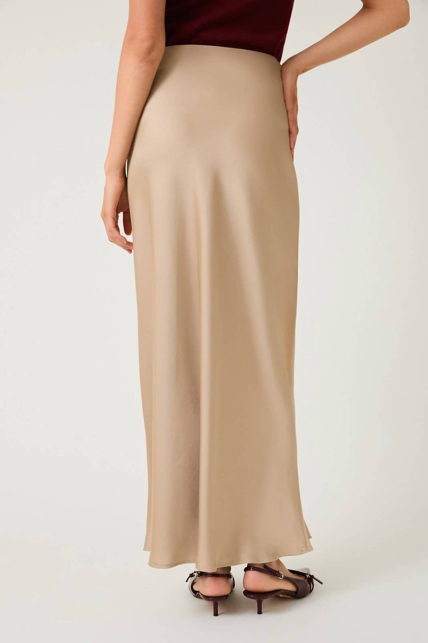 Satin Bias Skirt