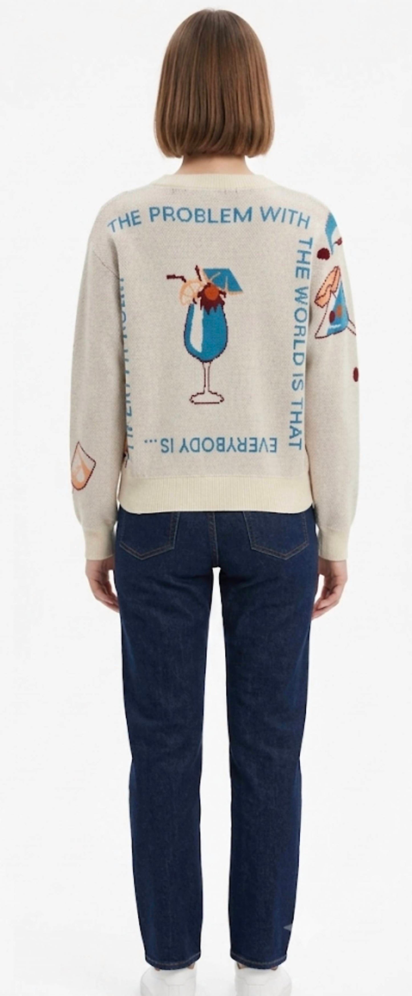 Women's Cashmere Cocktail Hour Crew Sweater